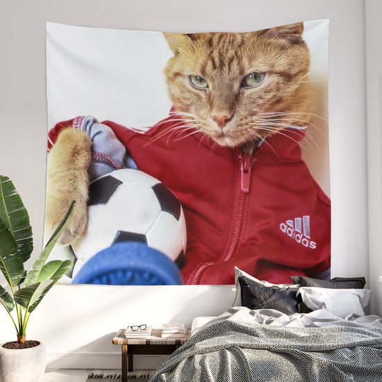 The Cat is #Adidas Wall Tapestry Lian Hong Society6