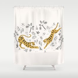 Tiger Dive Shower Curtain