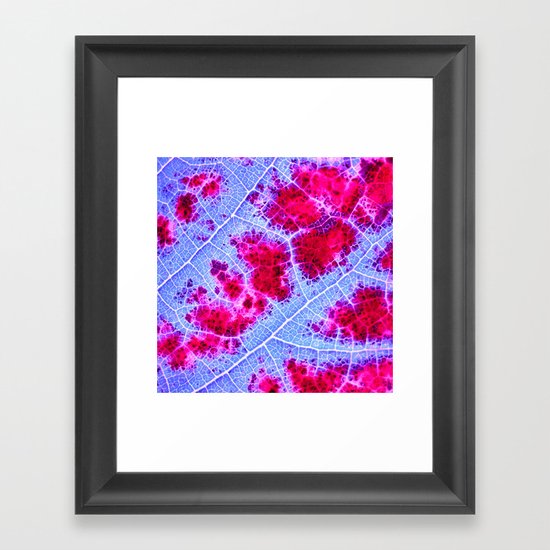 wine leaf abstract IV Framed Art Print