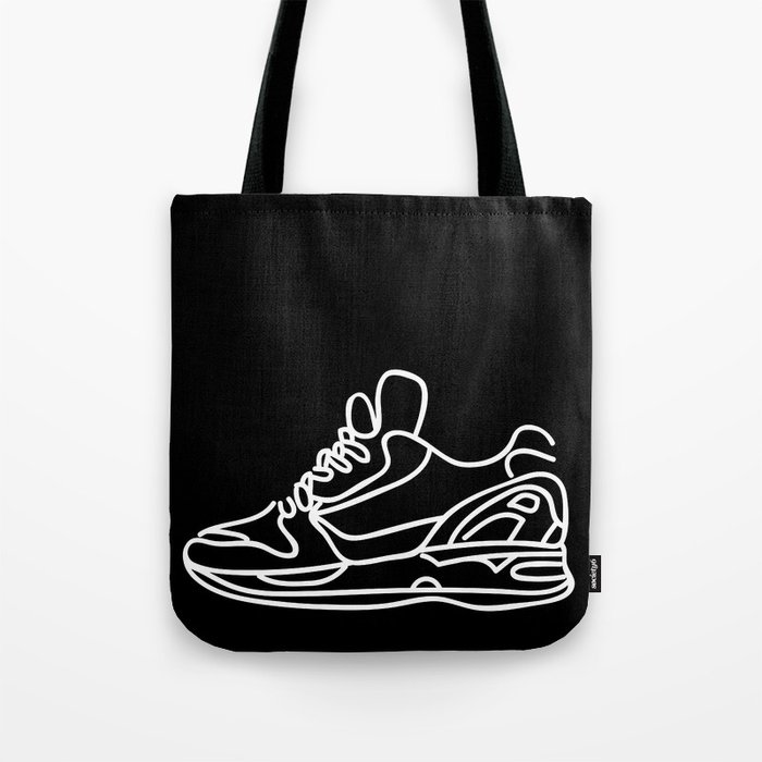 Sneakers Outline #2 Tote Bag