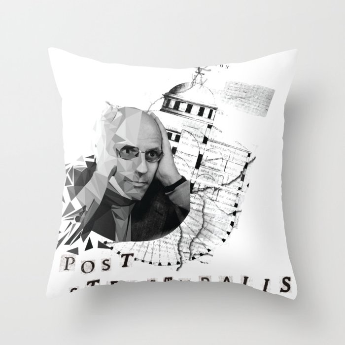 Michel Foucault Throw Pillow