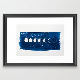 Moon Phases Framed Art Print