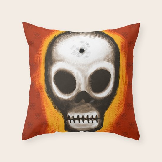Skull Throw Pillow