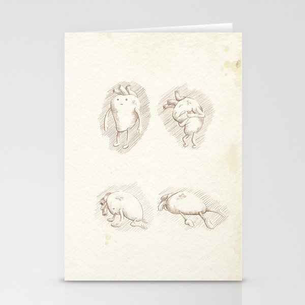 heart attac Stationery Cards
