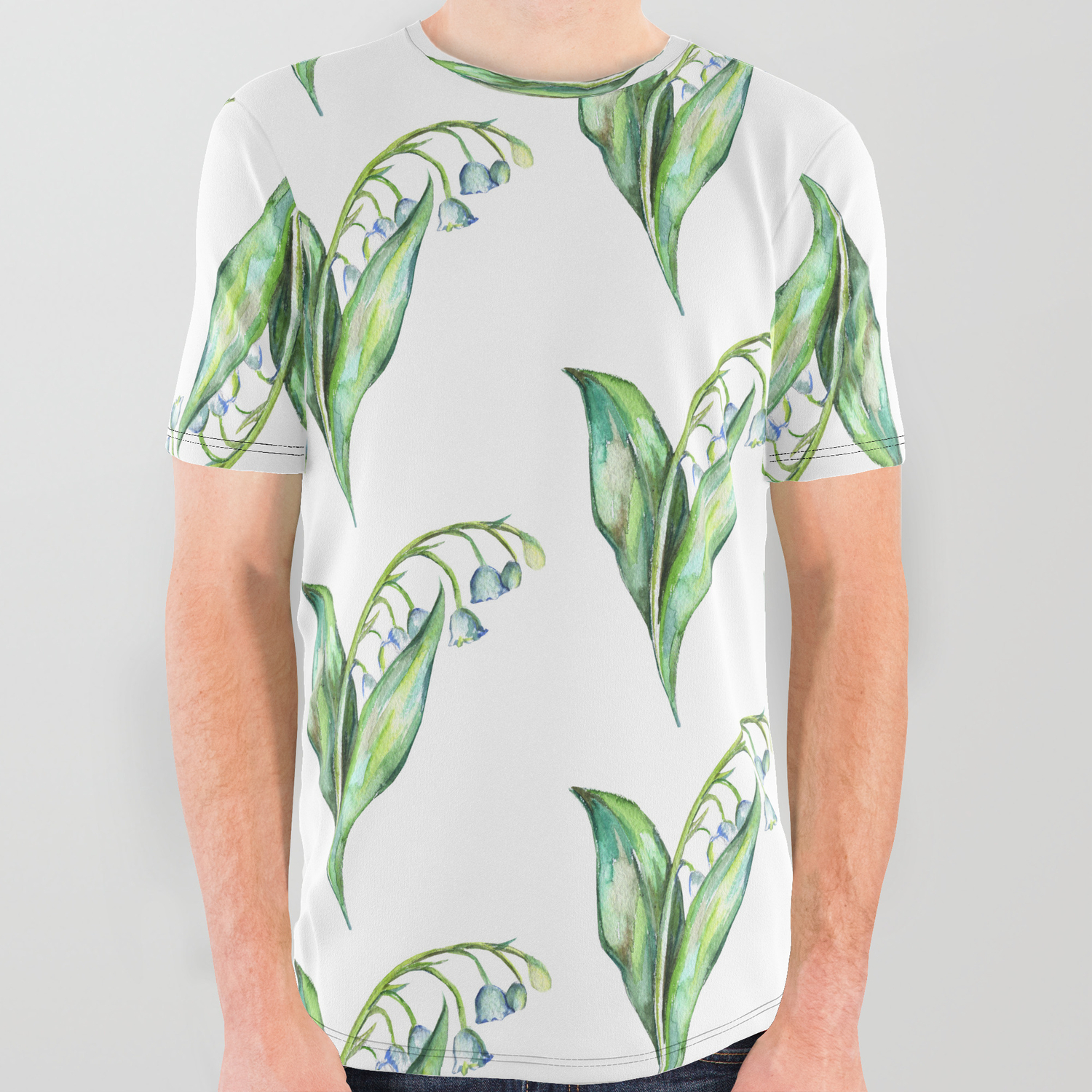 Lily Of The Valley All Over Graphic Tee By Crowskin Society6