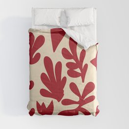 Matisse cutouts red Comforter