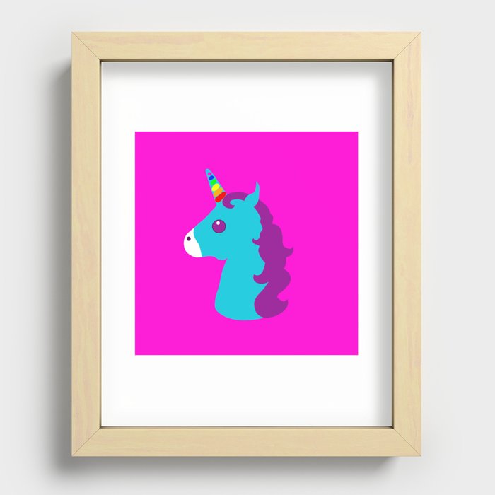 Portrait  of a Unicorn Recessed Framed Print