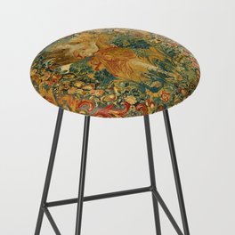 Vintage Embroidery Tapestry- Seasons of Elements Summer Bar Stool