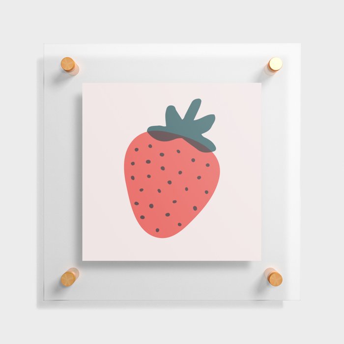 Strawberries Floating Acrylic Print