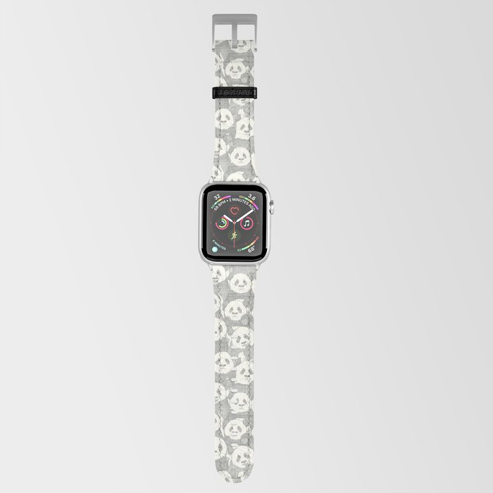 just panda bears pewter natural Apple Watch Band