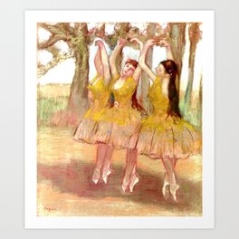 A Grecian Dance by Edgar Degas Art Print