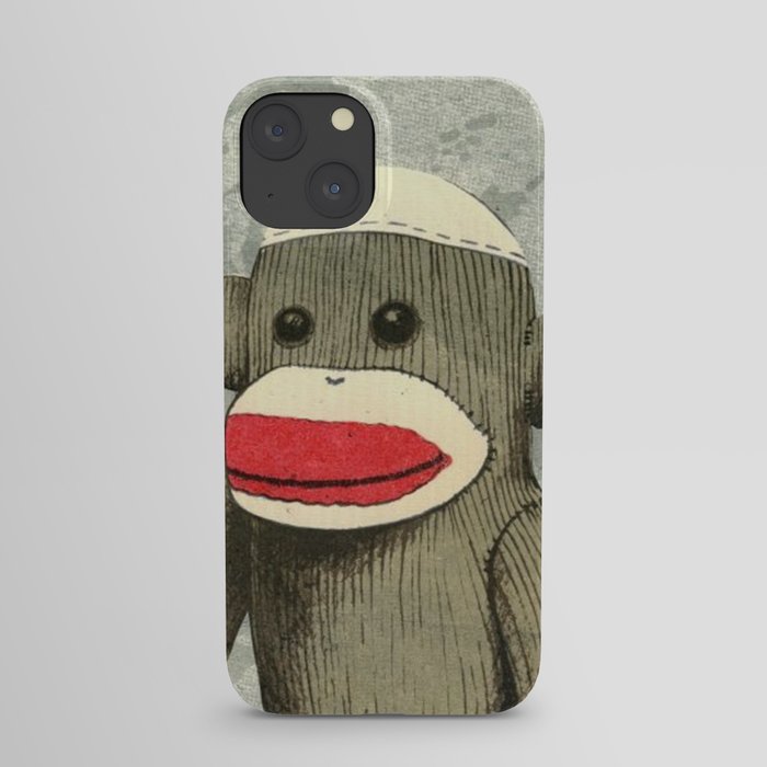 Sock Monkey Portrait iPhone Case