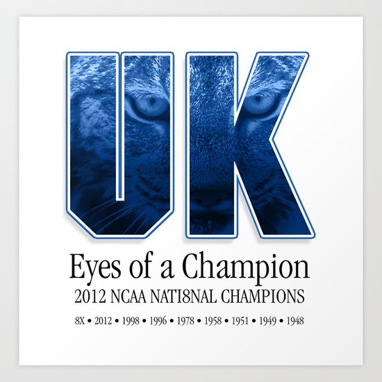 Eyes of a Champion Art Print
