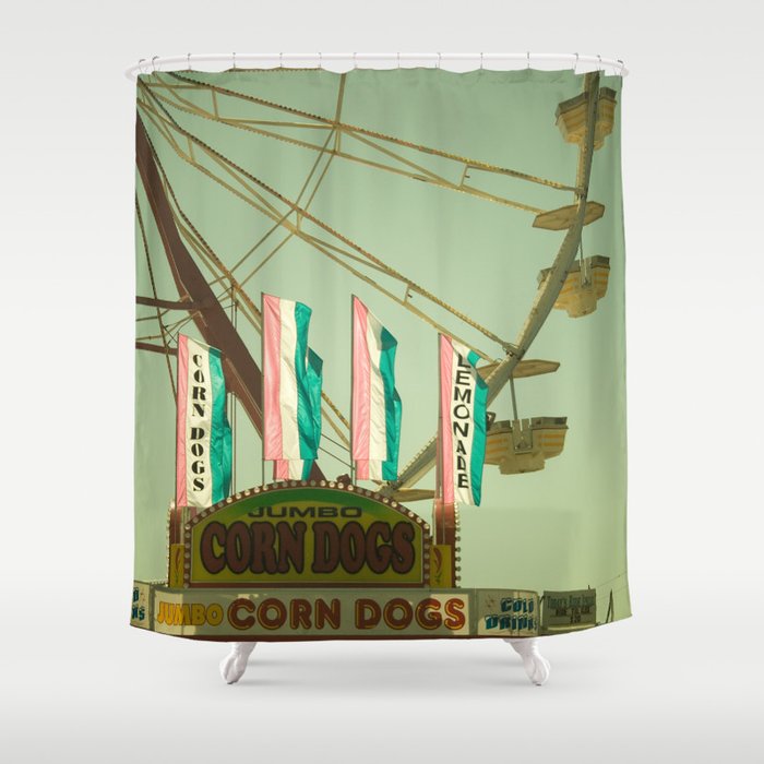 Lemonade & Corn Dogs Shower Curtain