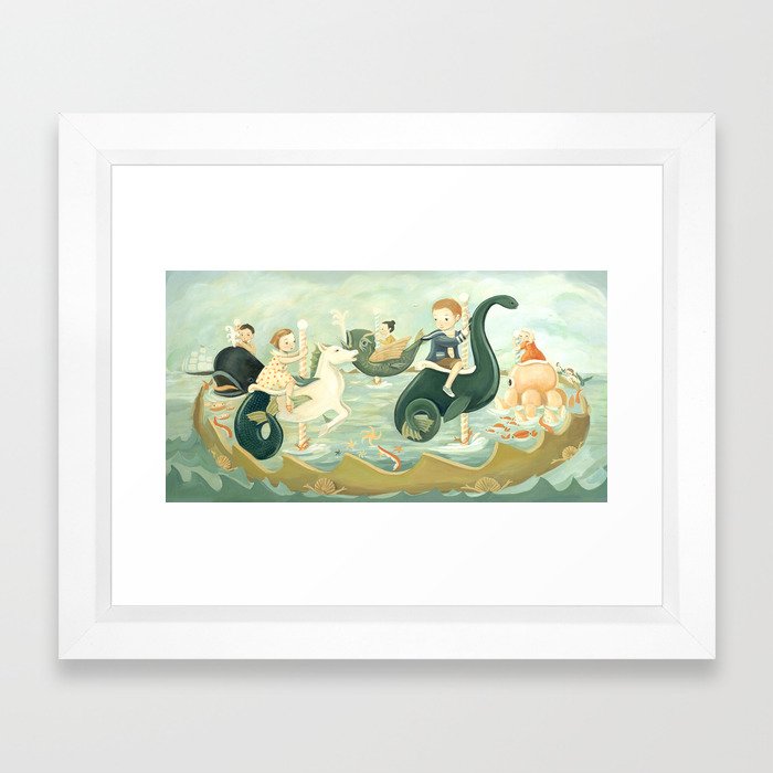The Sea Carousel Dream by Emily Winfield Martin Framed Art Print
