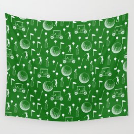 Golf Women Green Wall Tapestry
