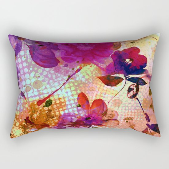 flowers and light Rectangular Pillow