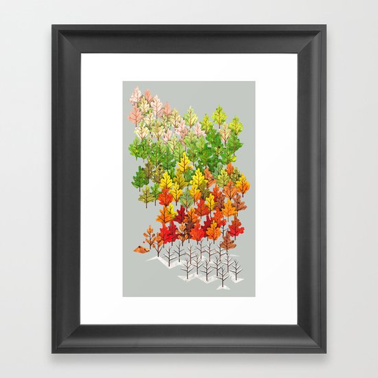 Seasons Framed Art Print