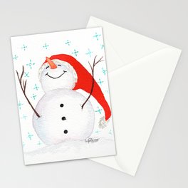 Joyful Snowman Stationery Cards