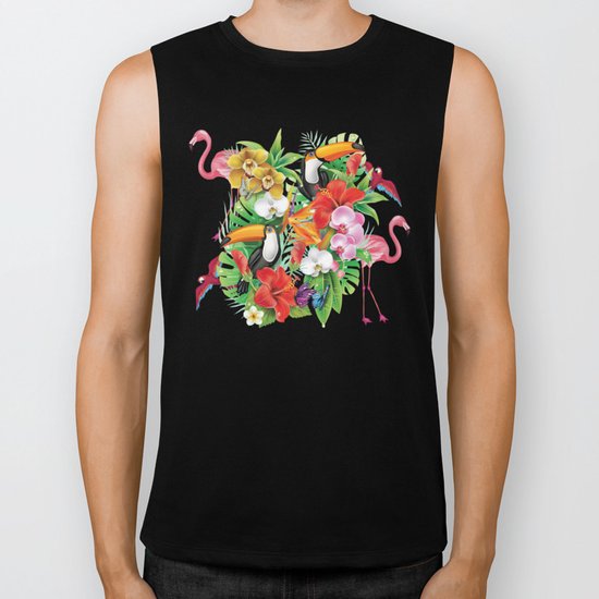 tropical karnaval Biker Tank