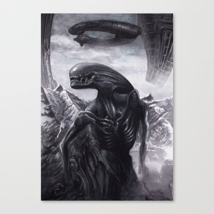 Alien Xenomorph Canvas Print By Dendareloaded Society6