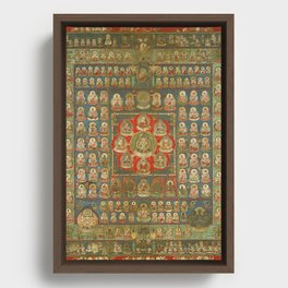 Buddhist Garbhadhatu Mandala Teachings Tantra Vairocana Framed Canvas