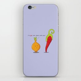 i'm hot over heels with you! iPhone Skin