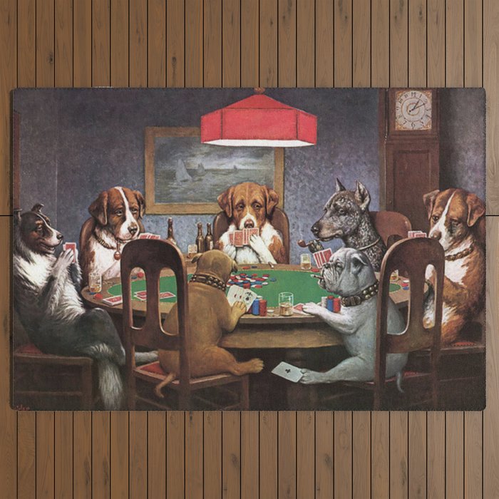Disney Dogs Playing Poker 