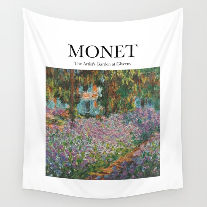 Monet - The Artist's Garden at Giverny Wall Tapestry