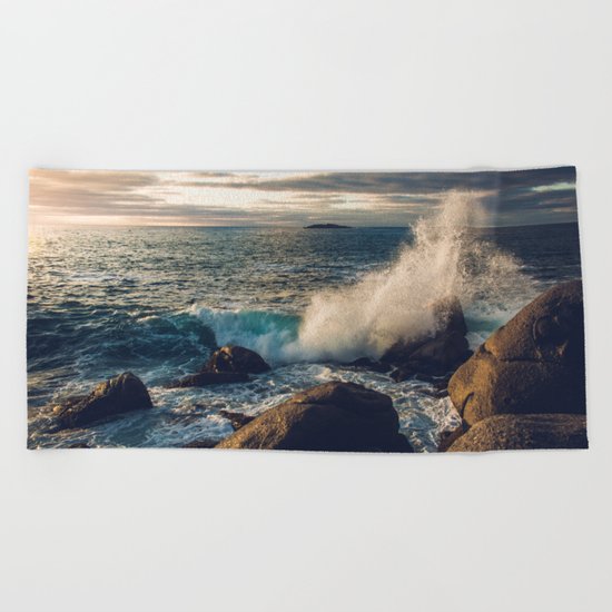 Perfect Wavebreak Beach Towel