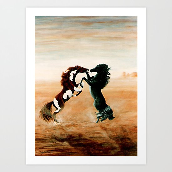 Mustang Fantasy Art Print
