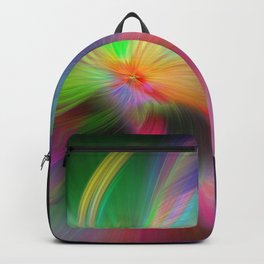 Fireworks of colors - fractal art Backpack