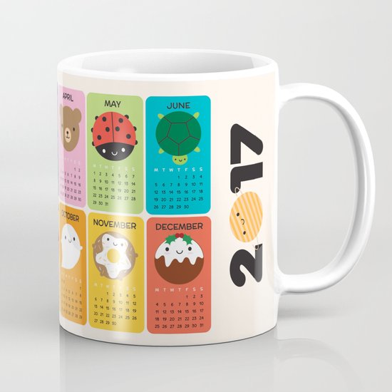 Look Around Kawaii 2017 Calendar Mug