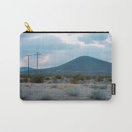 Blue Desert Landscape Carry-All Pouch | Highway395, Film, Portra400, View, California, Clouds, Driveby, Scenery, Hills, Desert 