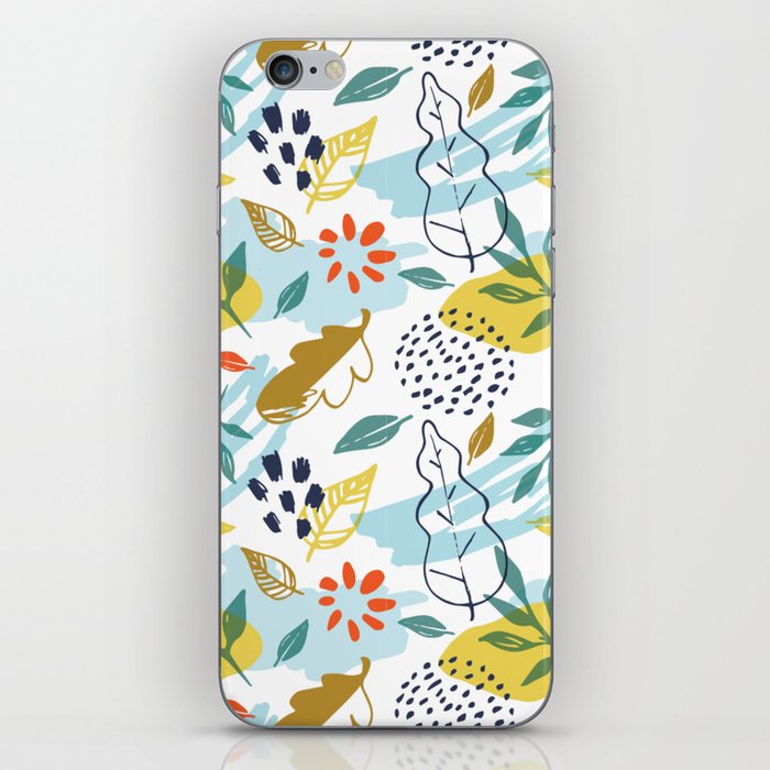 Autumn Abstract Seasonal Floral Patterns iPhone Skin