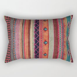 Oriental Traditional Rug Artwork Design C13 Rectangular Pillow