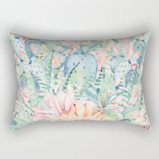 give me pastels Rectangular Pillow