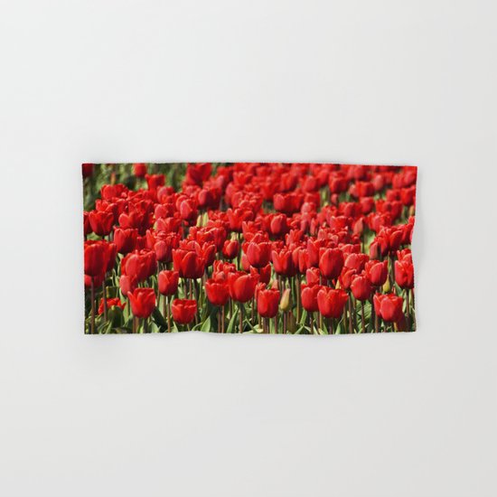 Tulips field #4 Hand & Bath Towel