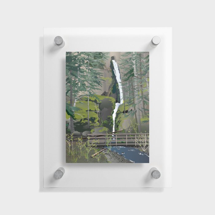 Hole-in-the-Wall Falls, Oregon Floating Acrylic Print