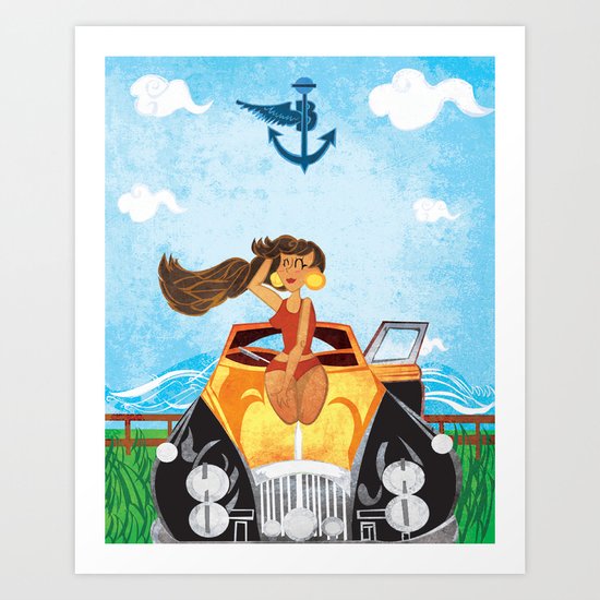 Gettin' Bentley Art Print