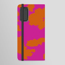 Bold 70s Hot Pink Cowhide Animal Print Android Wallet Case