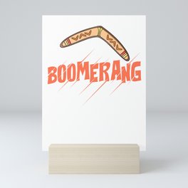 Boomerang Australia Hunting Sport Game Mini Art Print