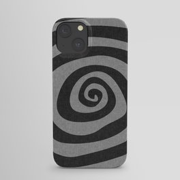 boho hypnosis - charcoal iPhone Case