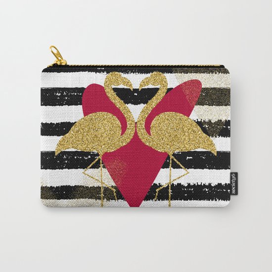 Love Flamingos Carry-All Pouch