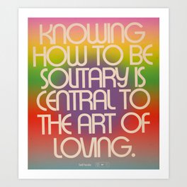 The Art of Loving Art Print