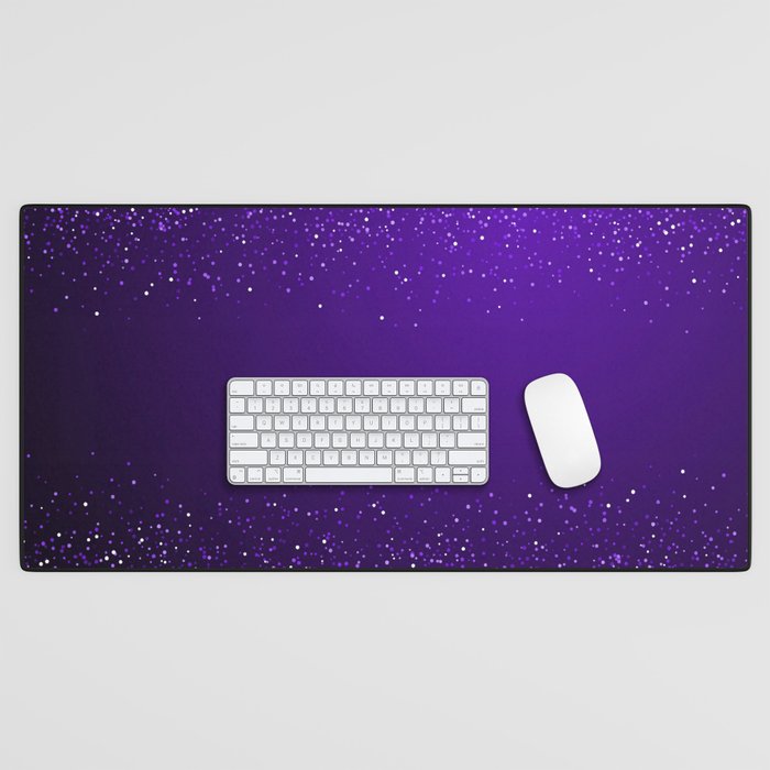 Violet Sparkle Glitter Desk Mat