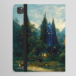 Walking into the forest of Elves iPad Folio Case