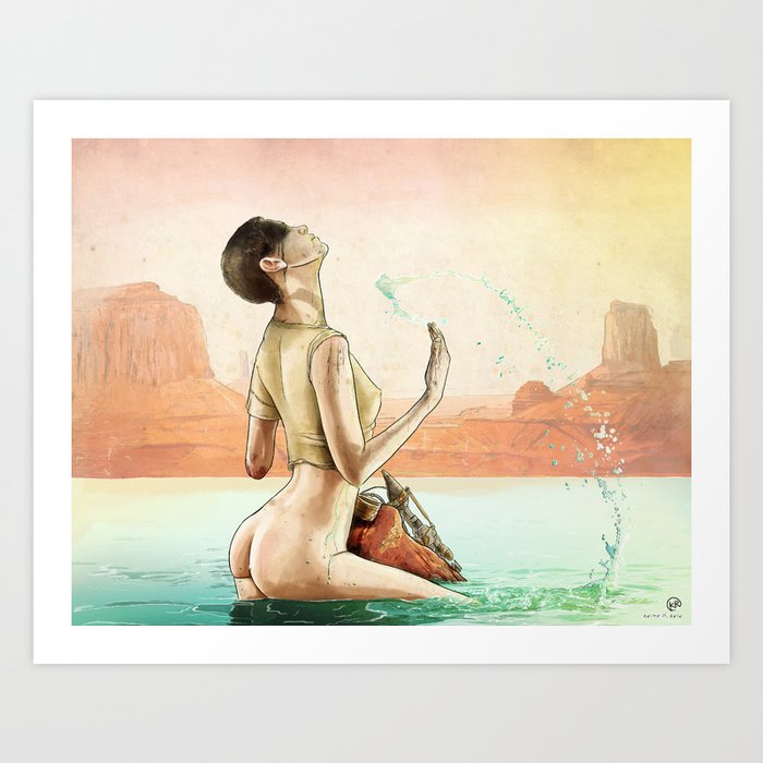 Furiosa's First Bath Art Print