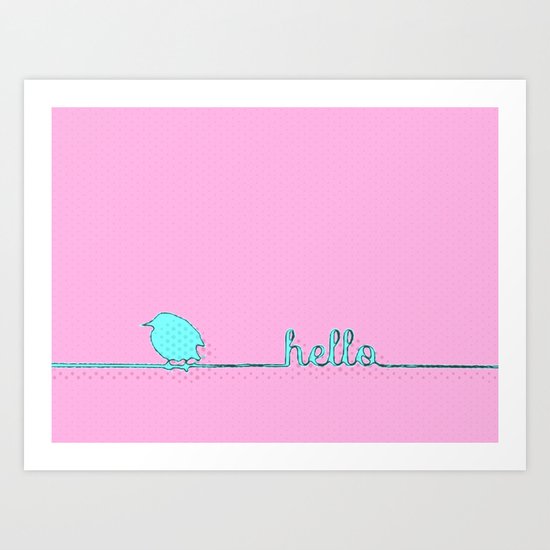 Hello Art Print