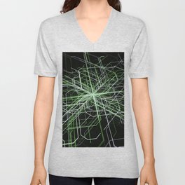 Statistical graph with changing digital data V Neck T Shirt